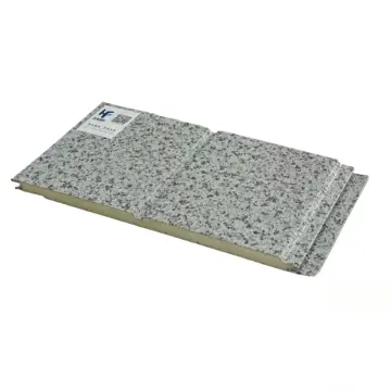 Marble-patterned PU sandwich wall panels provide highly efficient insulation