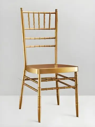 Hot Selling Tiffany Chiavari Chair Stacking Metal Hotel Wedding Furniture