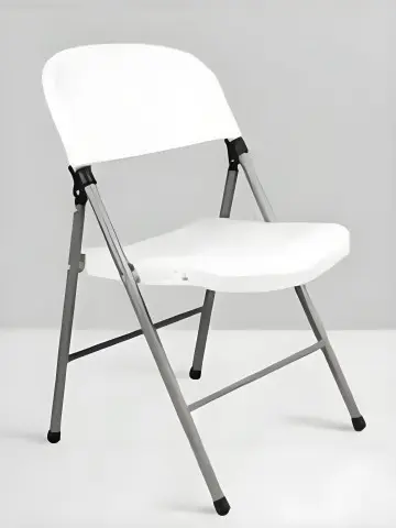White folding chair, a multi-functional and easy-to-store office and leisure chair