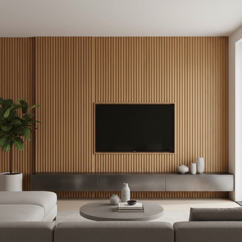 Wpc Fluted Wall Panel For Modern Feature Walls