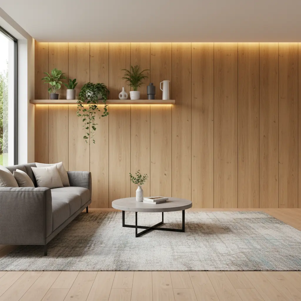 WPC Interior Wall Panel For Residential Interior Decoration