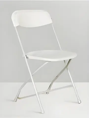 The folding chair has a comfortable backrest and is easy to store, making it convenient for camping, working and home use