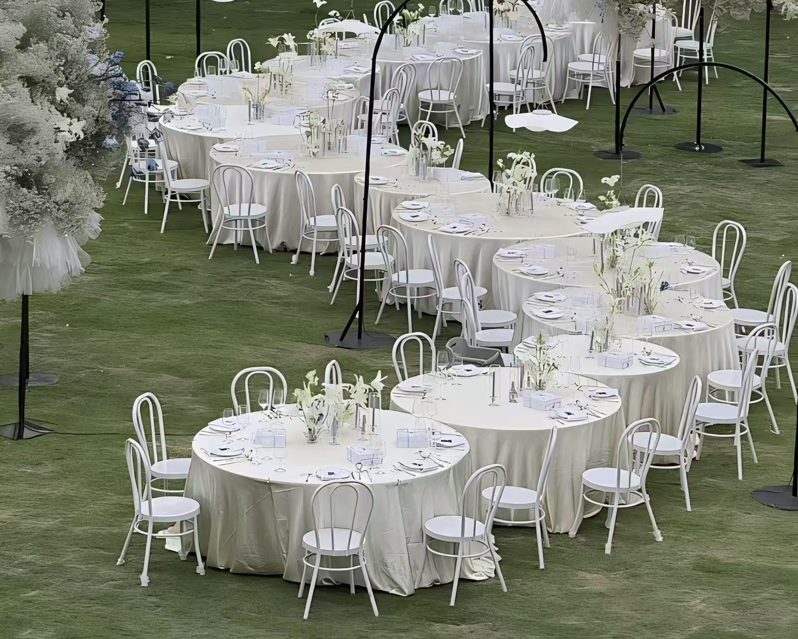 Our company's wood-like chairs were the first choice for banquet decoration by Australian clients and received high praise